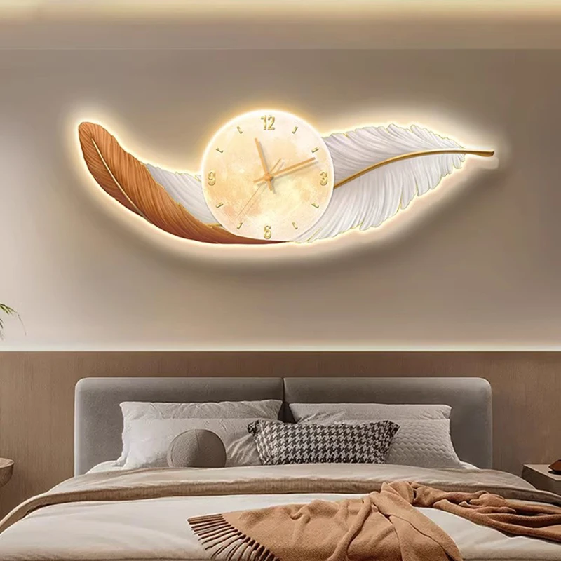 Resin Art Clock - 북유럽 미니멀리스트 벽시계 디지털 럭셔리 거실