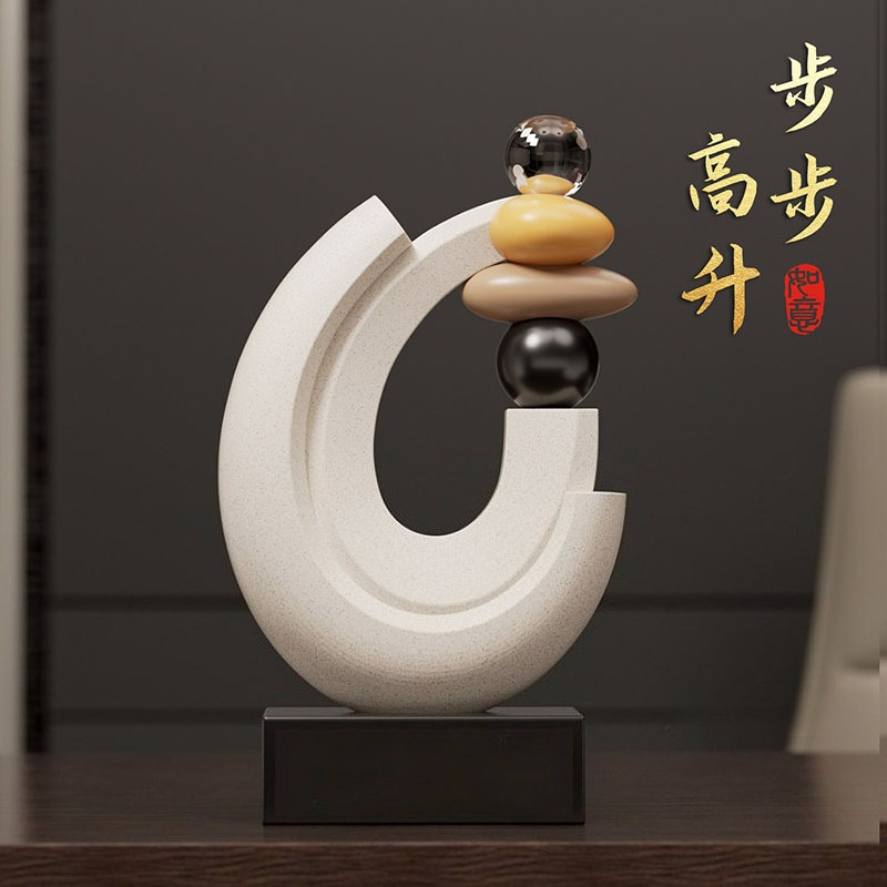 Resin Art Gift For Anniversary - 홈 데코 행운석 조각상 데스크탑 장식품