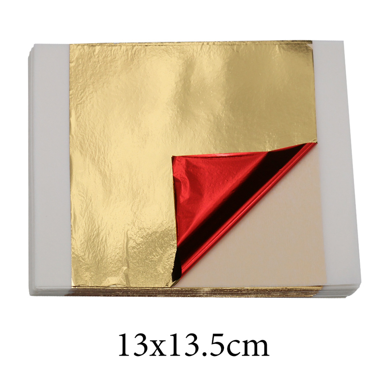 Resin Art Gift For Anniversary - 100개입 모조 금박지 14cm 레드 백