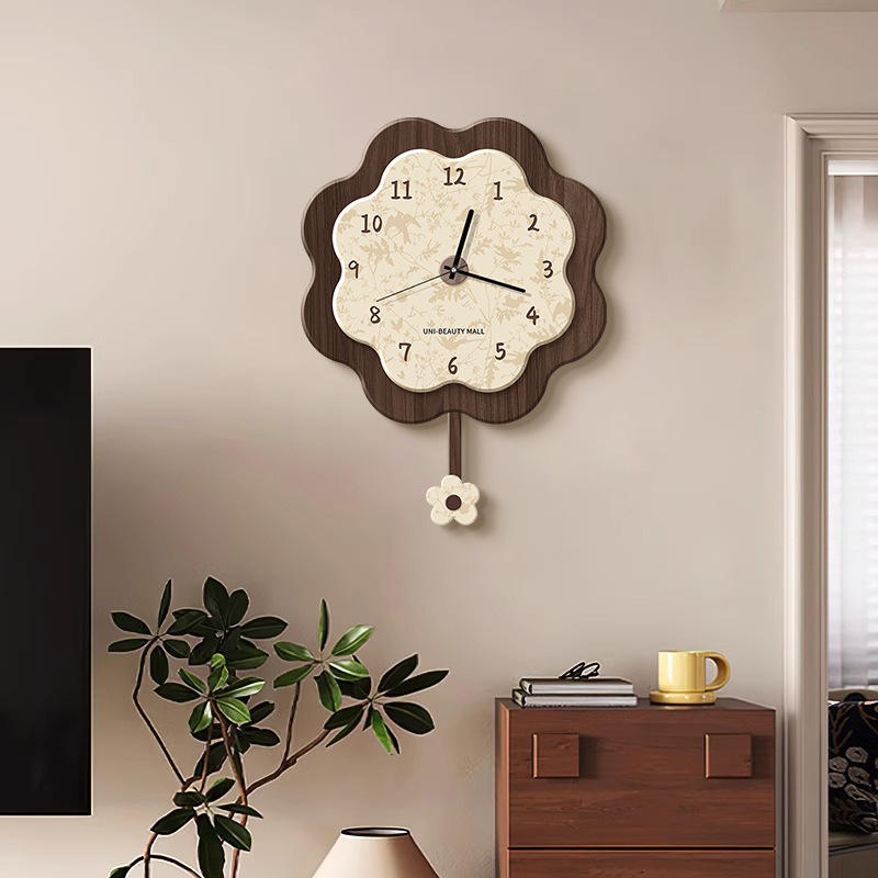 Resin Art Clock - 중국풍 창의적인 예술 벽시계 레트로하고 고급스러운