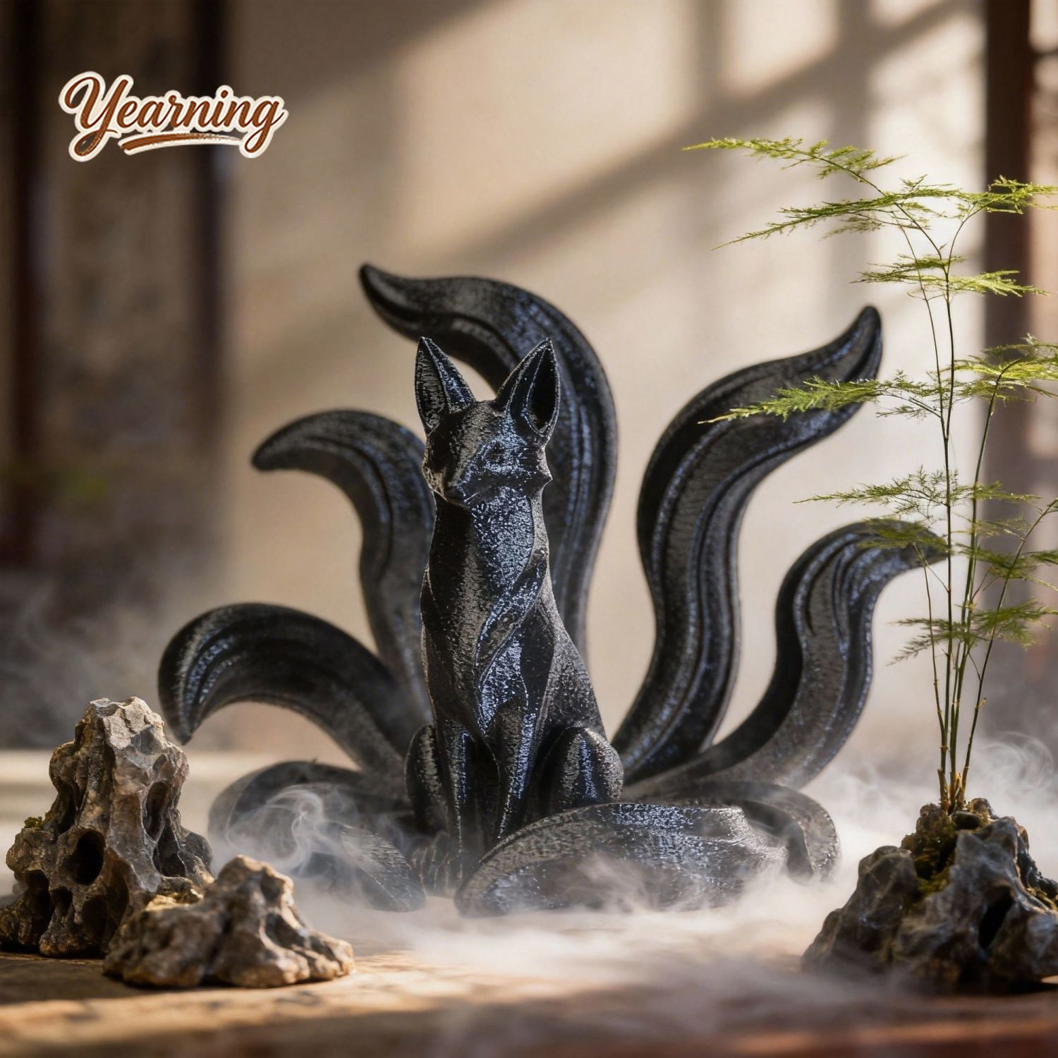 Resin Art Gift For Anniversary - 미니멀리스트 예술 장식품 9개의 꼬리를 가진