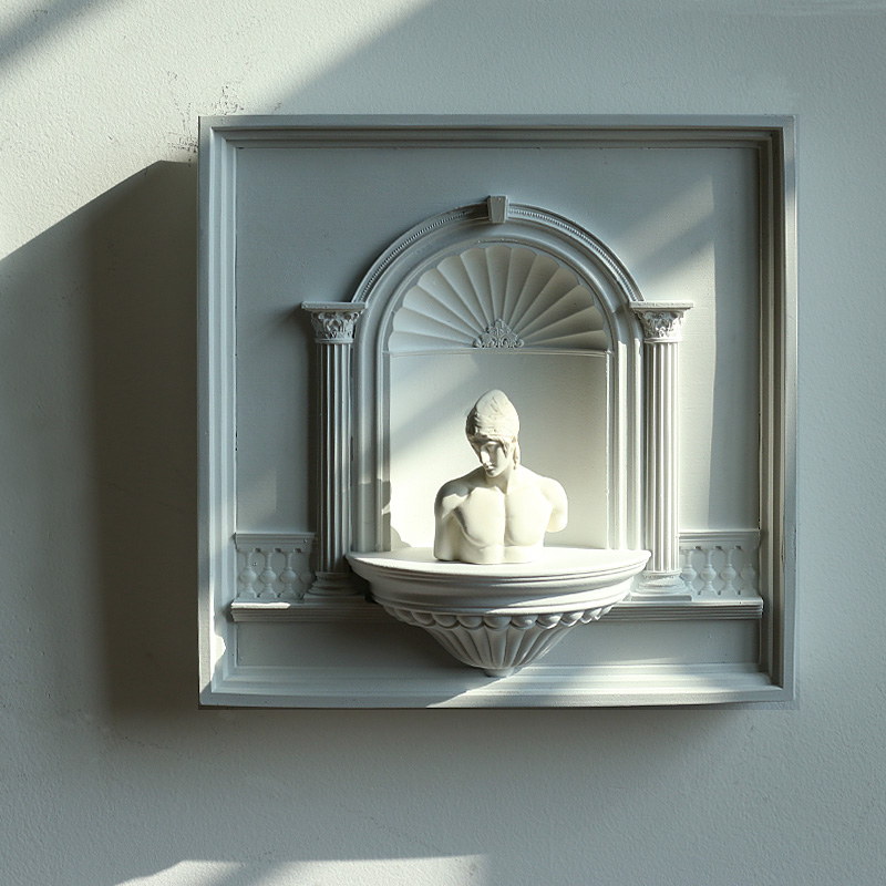 Resin Art Clock - ‌ 프랑스 빈티지 벽 장식, 석고