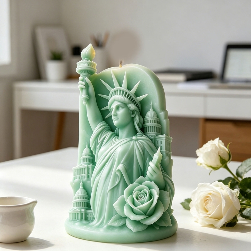 Resin Art Gift For Anniversary - F68D 3D 자유의 여신상 엠보싱 실리콘