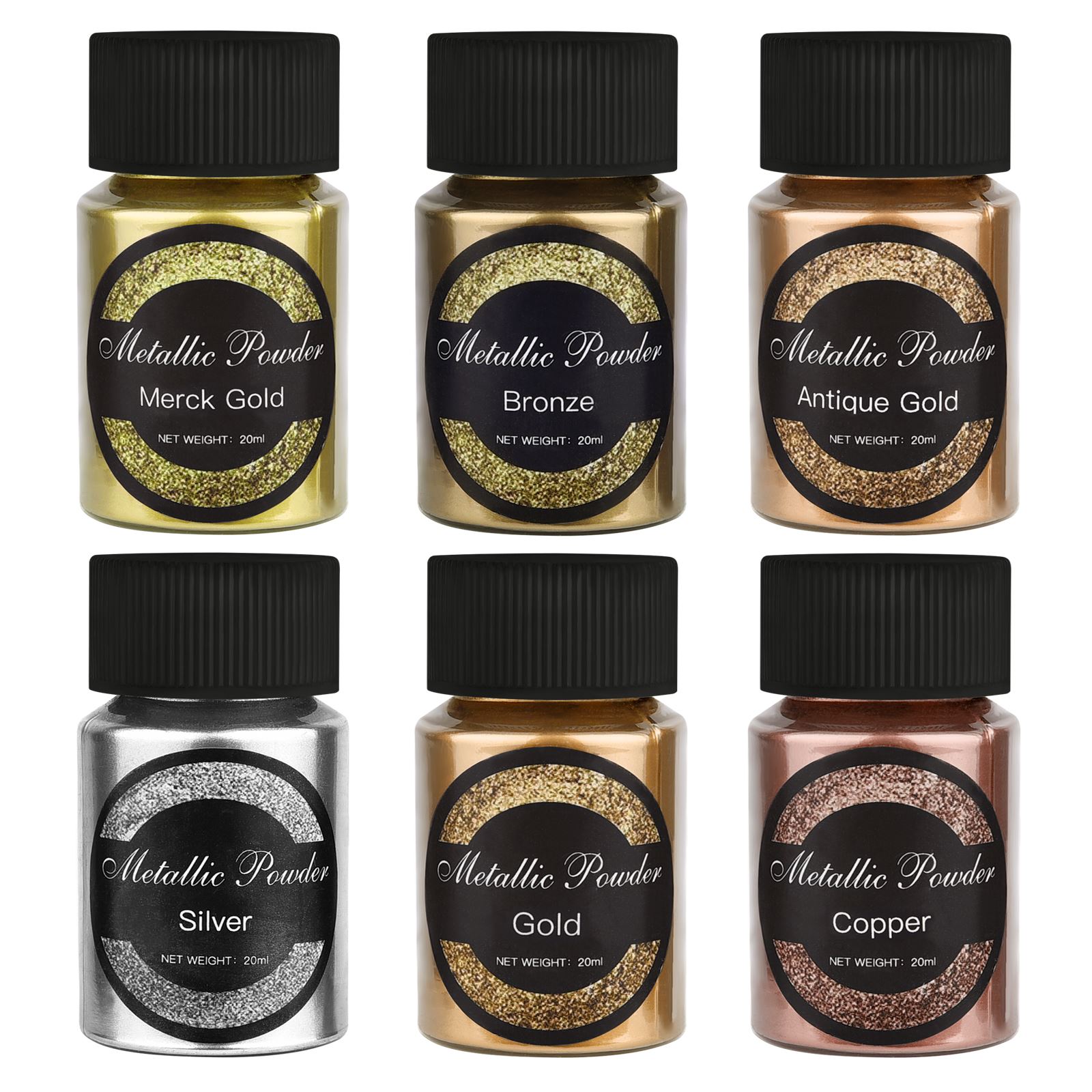 Pearl Powder Resin - 금속 글리터 파우더 골드 실버 컬러