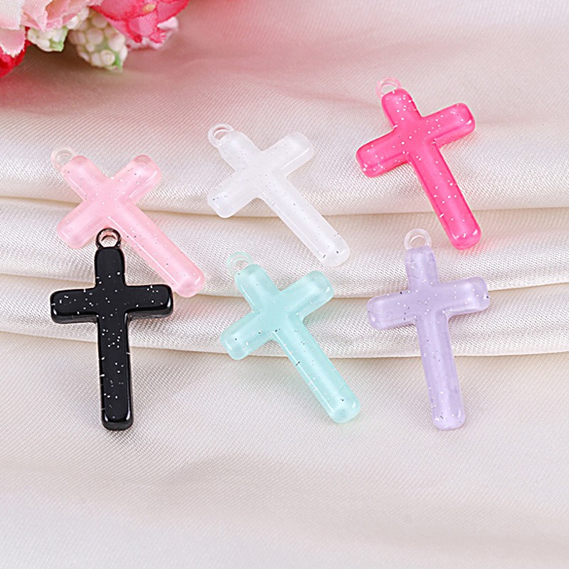 6개 DIY 귀걸이 펜던트 플랫백 레진 십자가 참 장식 - Resin Art Keychain 리뷰 및 가격