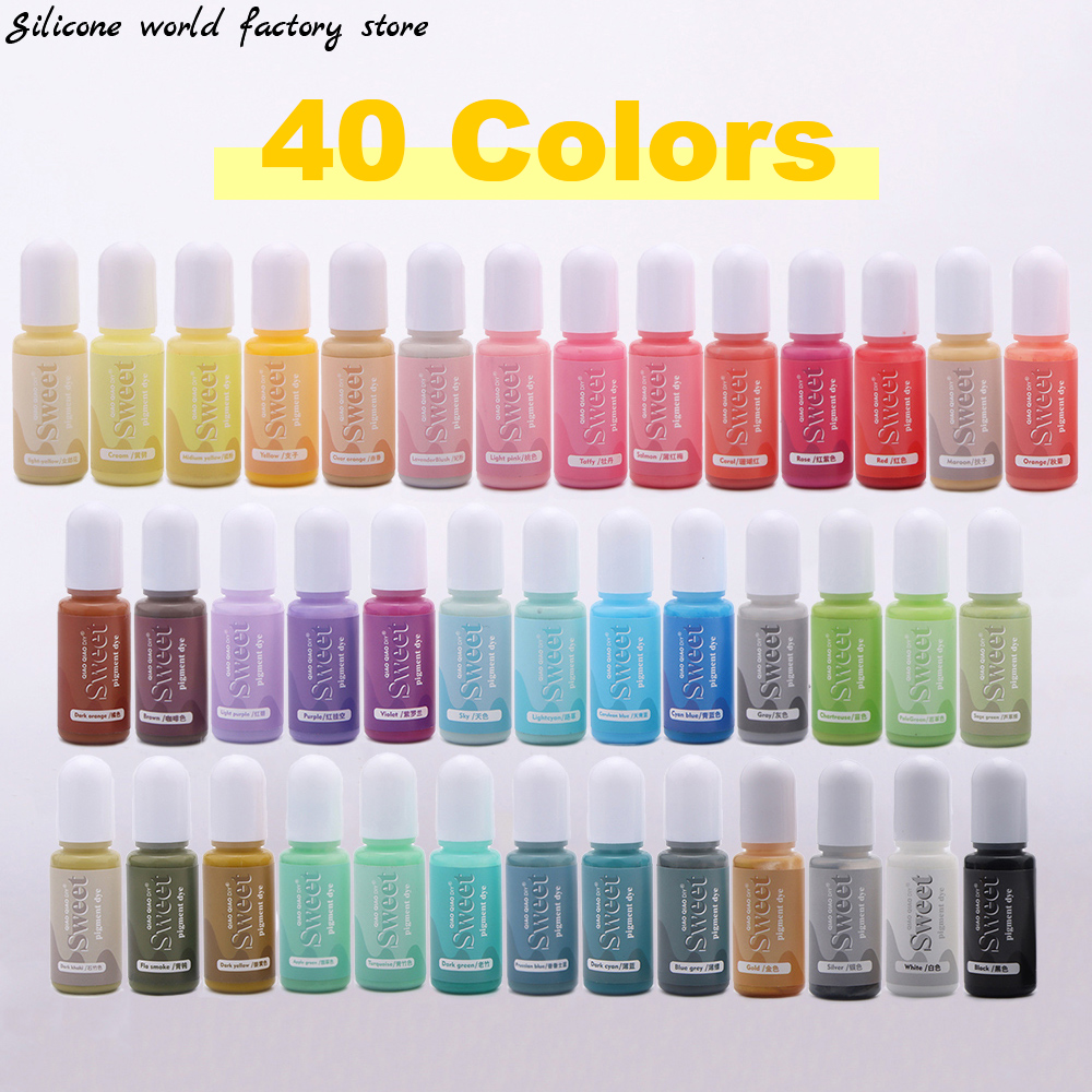 실리콘 월드 10ML 솔리드 컬러 레진 피그먼트 유성  - Resin Pigment Alcohol Ink 리뷰 및 가격