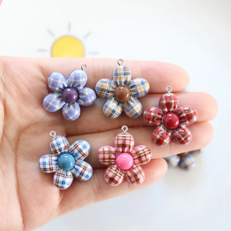 10개입 달콤한 꽃 모양 플래너 레진 펜던트, 쥬얼리  - Resin Art Keychain 리뷰 및 가격