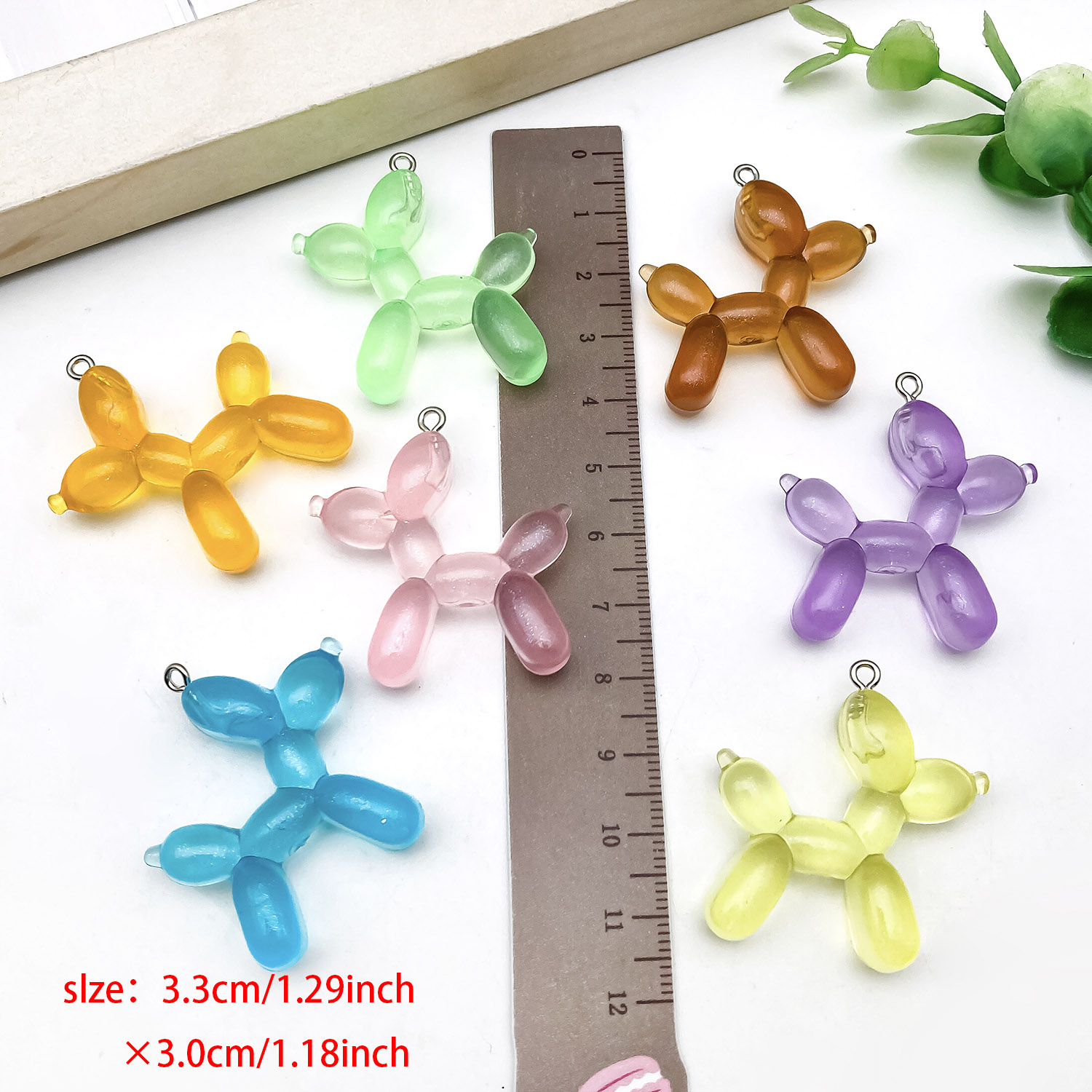 5/10개 다채로운 풍선 개 참 - 수제 귀걸이, 팔찌 - Resin Art Keychain 리뷰 및 가격