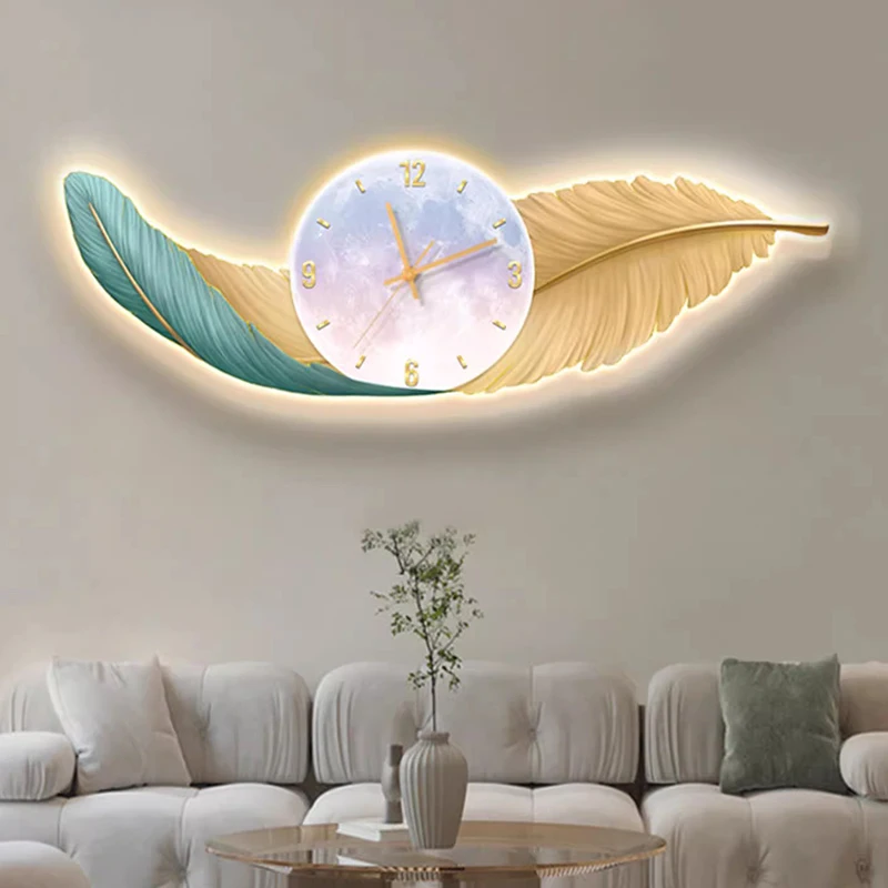북유럽 미니멀리스트 벽시계 디지털 럭셔리 거실 아트 벽 - Resin Art Clock 리뷰 및 가격