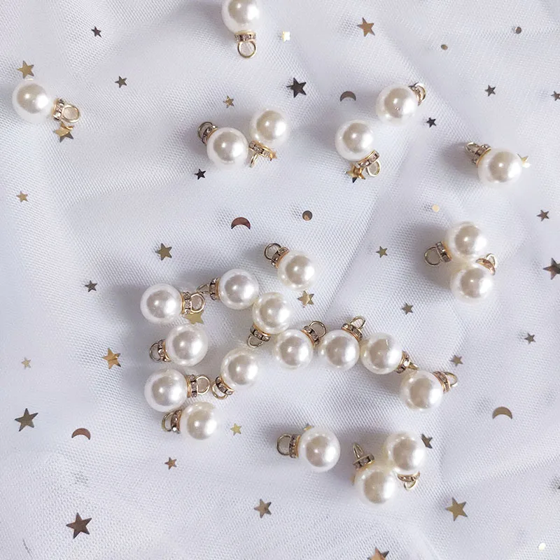 30Pcs 라운드 진주 다이아몬드 펜던트 골드 실버 D - Resin Art Gift For Anniversary 리뷰 및 가격