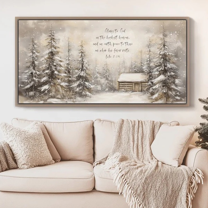 크리스마스 성경 구절 벽 예술 프린트, 루크 기독교 성 - Resin Art Quotes 리뷰 및 가격