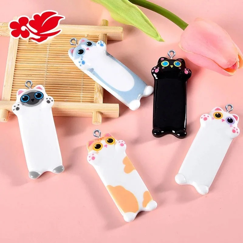 5개의 사랑스러운 만화 고양이 레진 참 미니 애완동물  - Resin Art Keychain 리뷰 및 가격