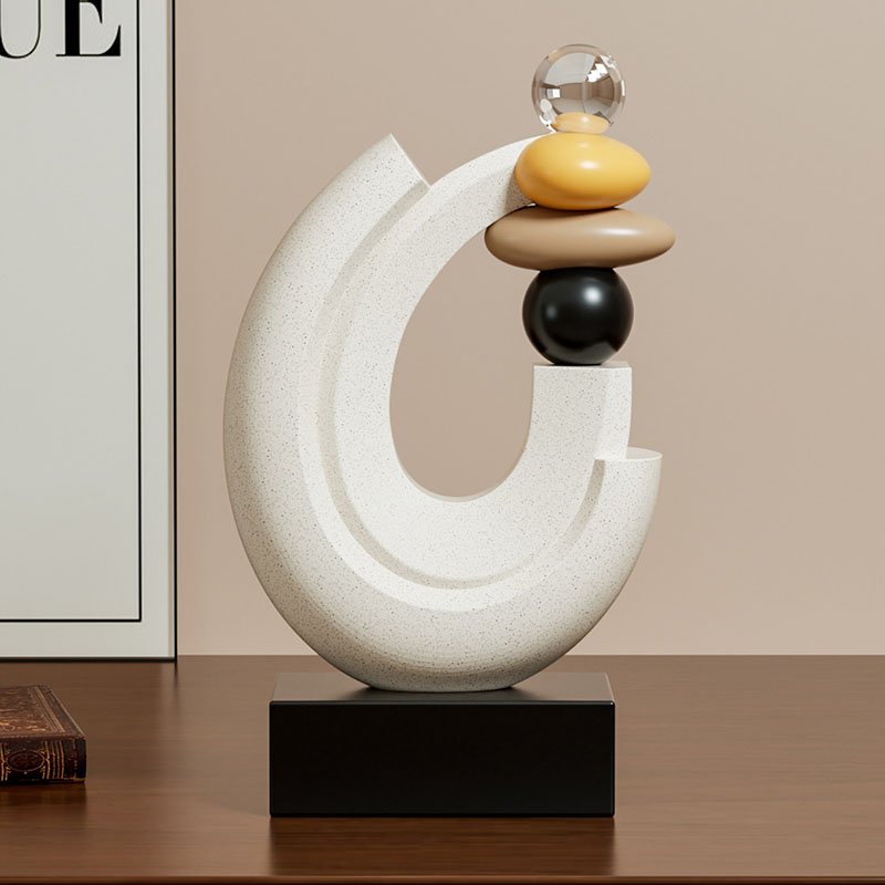 홈 데코 행운석 조각상 데스크탑 장식품 북유럽 거실 장 - Resin Art Gift For Anniversary 리뷰 및 가격