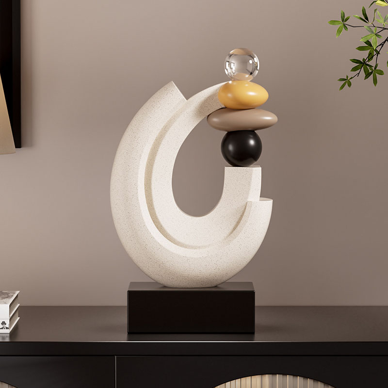홈 데코 행운석 조각상 데스크탑 장식품 북유럽 거실 장 - Resin Art Gift For Anniversary 리뷰 및 가격