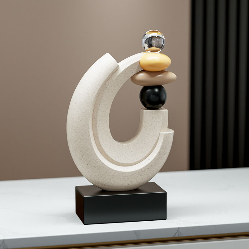 홈 데코 행운석 조각상 데스크탑 장식품 북유럽 거실 장 - Resin Art Gift For Anniversary 리뷰 및 가격