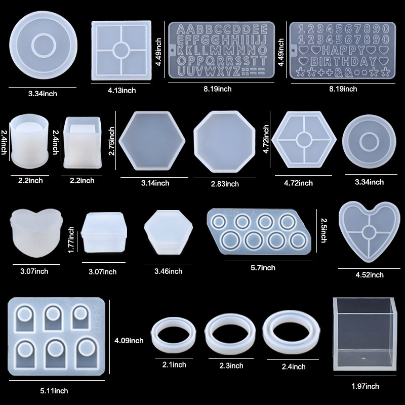 실리콘 수지 금형 키트, 에폭시 수지 주조 금형 세트, - Resin Art Earrings Kit 리뷰 및 가격