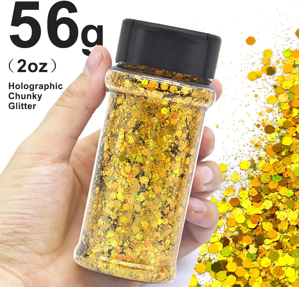 실버 홀로그램 - 공예용 네일 글리터 - 2온스 글리터 - Pearl Powder Resin 리뷰 및 가격