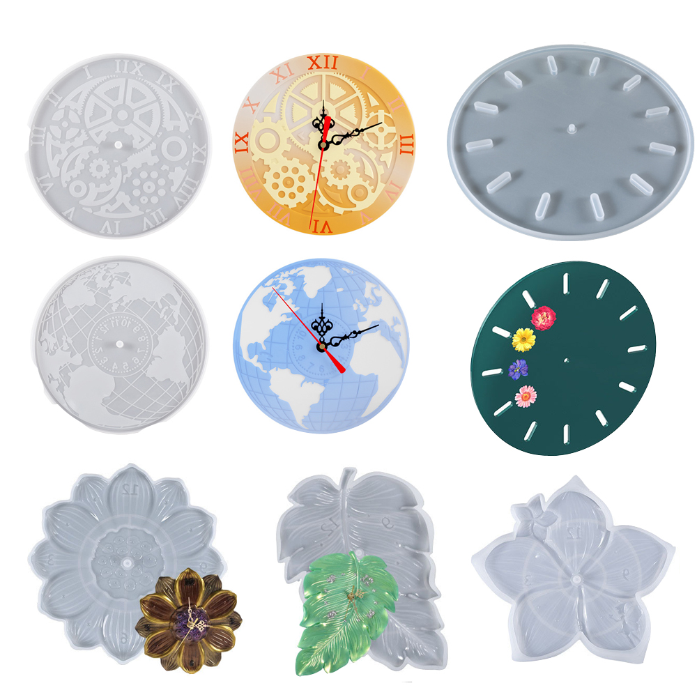 세계 지도 연잎 벚꽃 시계 기어 벽시계 에폭시 레진 실 - Resin Art Clock 리뷰 및 가격