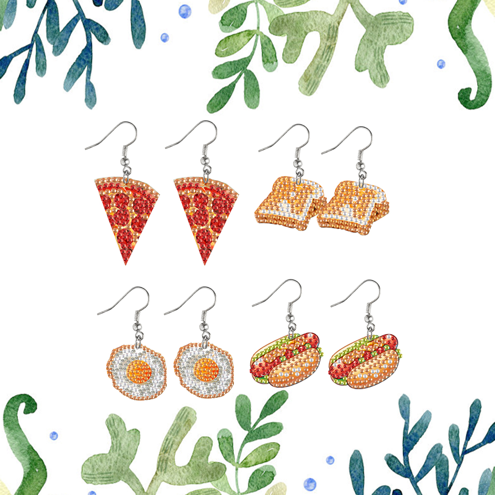 4쌍 양면 다이아몬드 아트 귀걸이 제작 키트 DIY 다 - Resin Art Earrings Kit 리뷰 및 가격