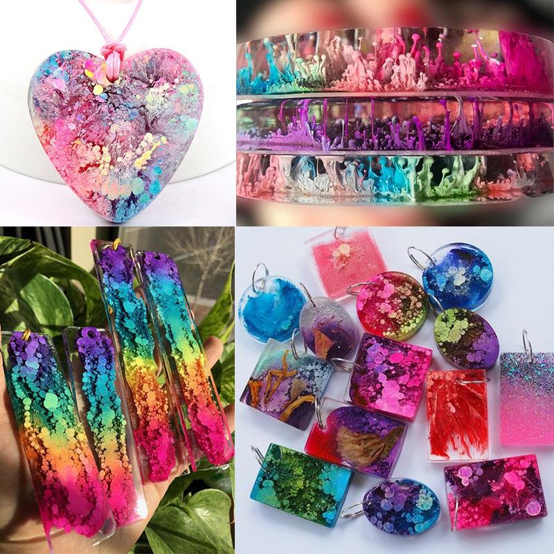 아트 잉크 알코올 송진 안료 액체 착색 염료 잉크 확산 - Resin Pigment Alcohol Ink 리뷰 및 가격