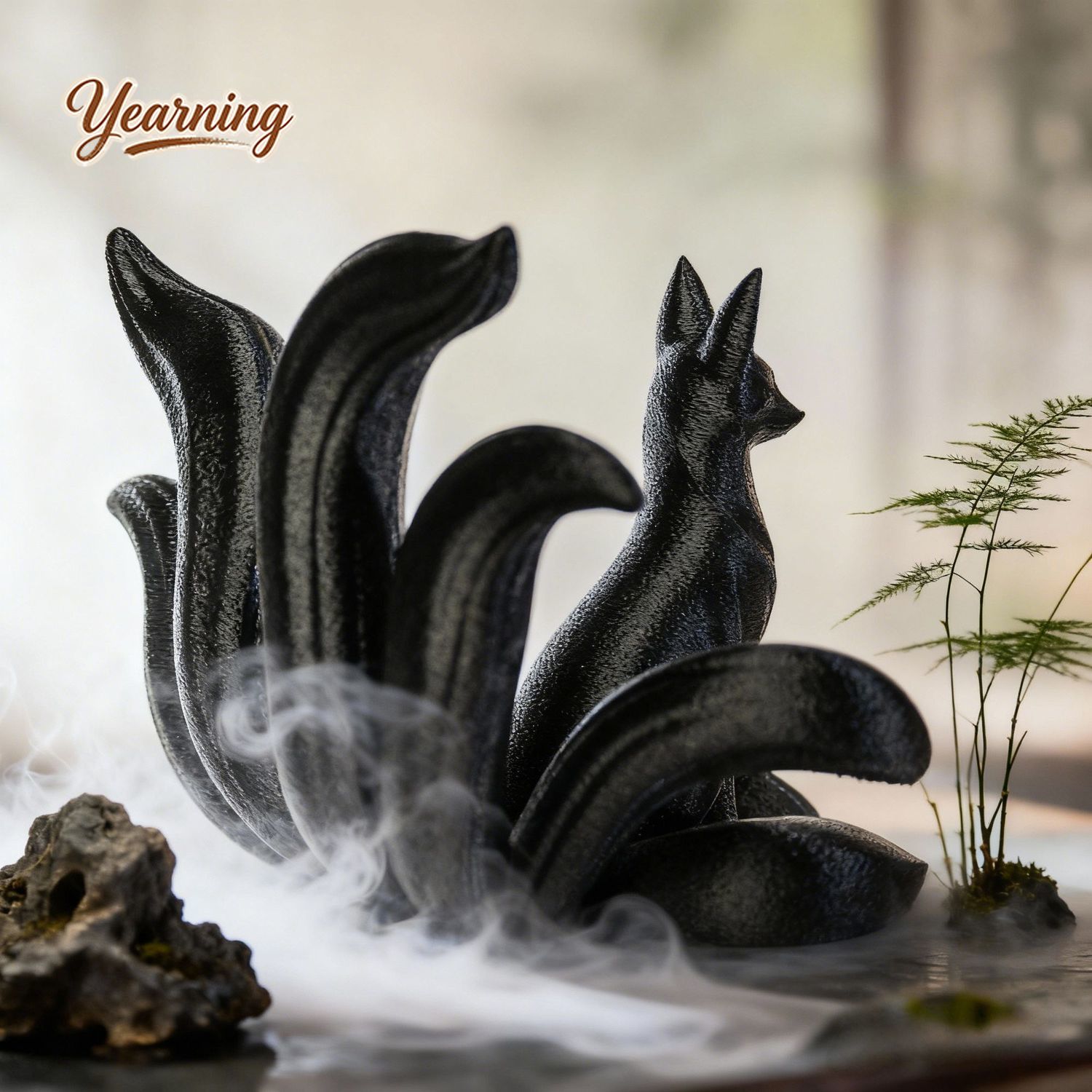 미니멀리스트 예술 장식품 9개의 꼬리를 가진 여우 생일 - Resin Art Gift For Anniversary 리뷰 및 가격