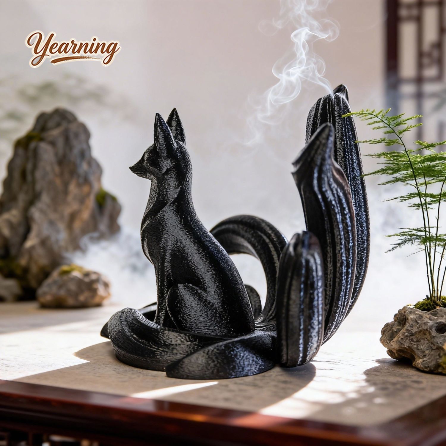 미니멀리스트 예술 장식품 9개의 꼬리를 가진 여우 생일 - Resin Art Gift For Anniversary 리뷰 및 가격