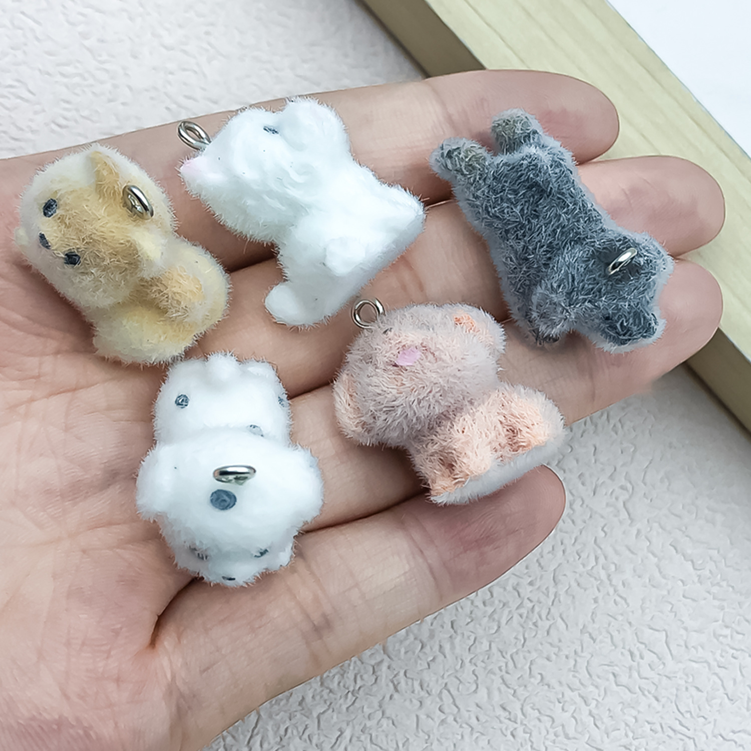 5개&1개 플록드 레진 동물 피규어(강아지, 유니콘 등 - Resin Art Keychain 리뷰 및 가격