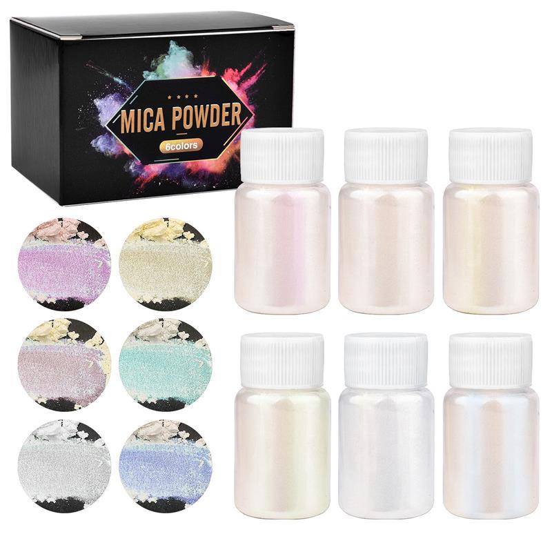6 Pcs-Set 에폭시 수지 염료 운모 분말 분말 안 - Pearl Powder Resin 리뷰 및 가격