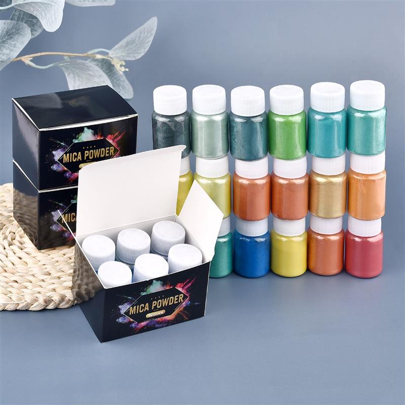 6 Pcs-Set 에폭시 수지 염료 운모 분말 분말 안 - Pearl Powder Resin 리뷰 및 가격