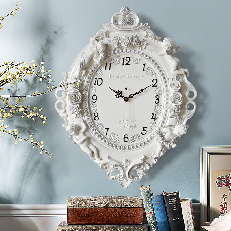 유럽풍 엔젤 벽시계 거실 크리에이티브 아트 시계 레진  - Resin Art Clock 리뷰 및 가격