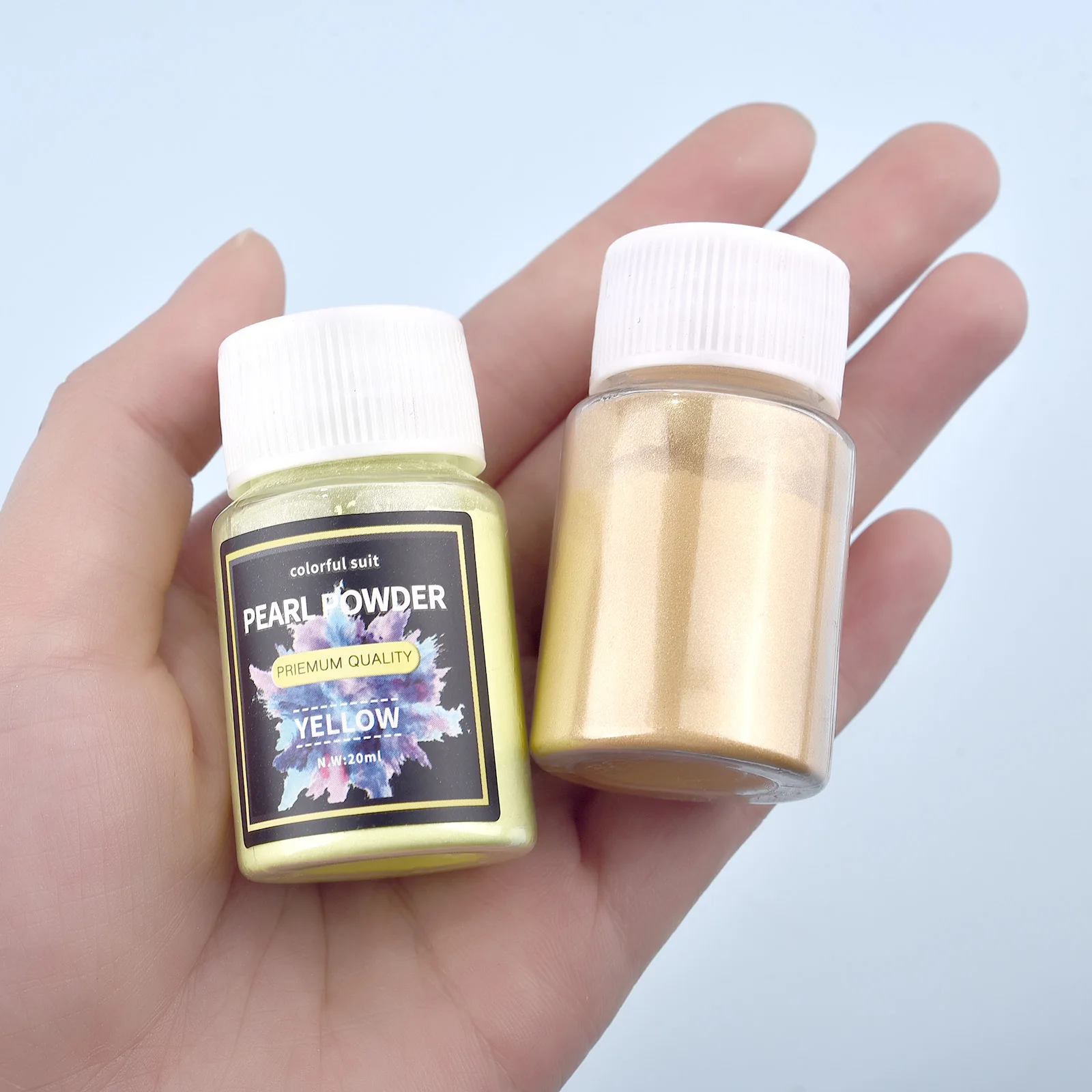 20ml 화장품 등급 진주 빛 천연 운모 미네랄 파우더 - Pearl Powder Resin 리뷰 및 가격